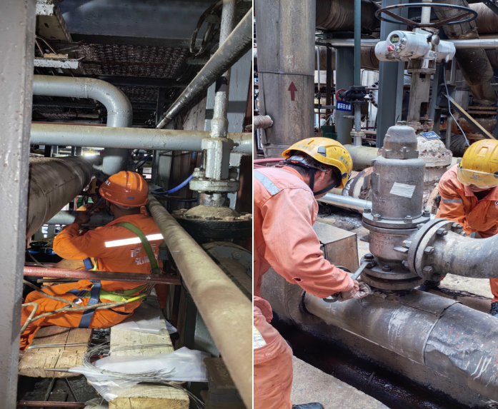 争分夺秒抢进度  顾全大局做先锋——记设备制造安装工程处安全阀作业组(图1)